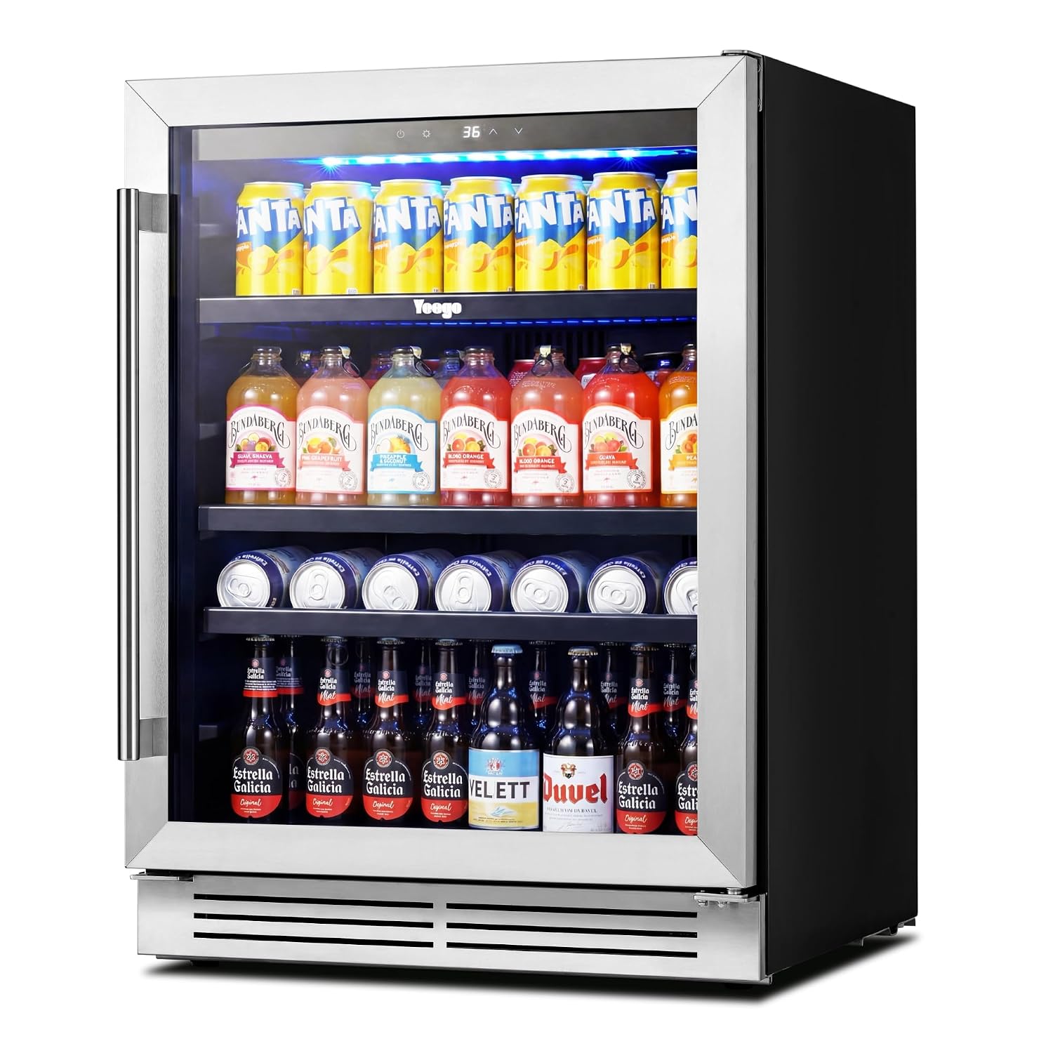 Wine Beer Fridge Under Counter - Refrigerador de Bebidas de 24 Polegadas