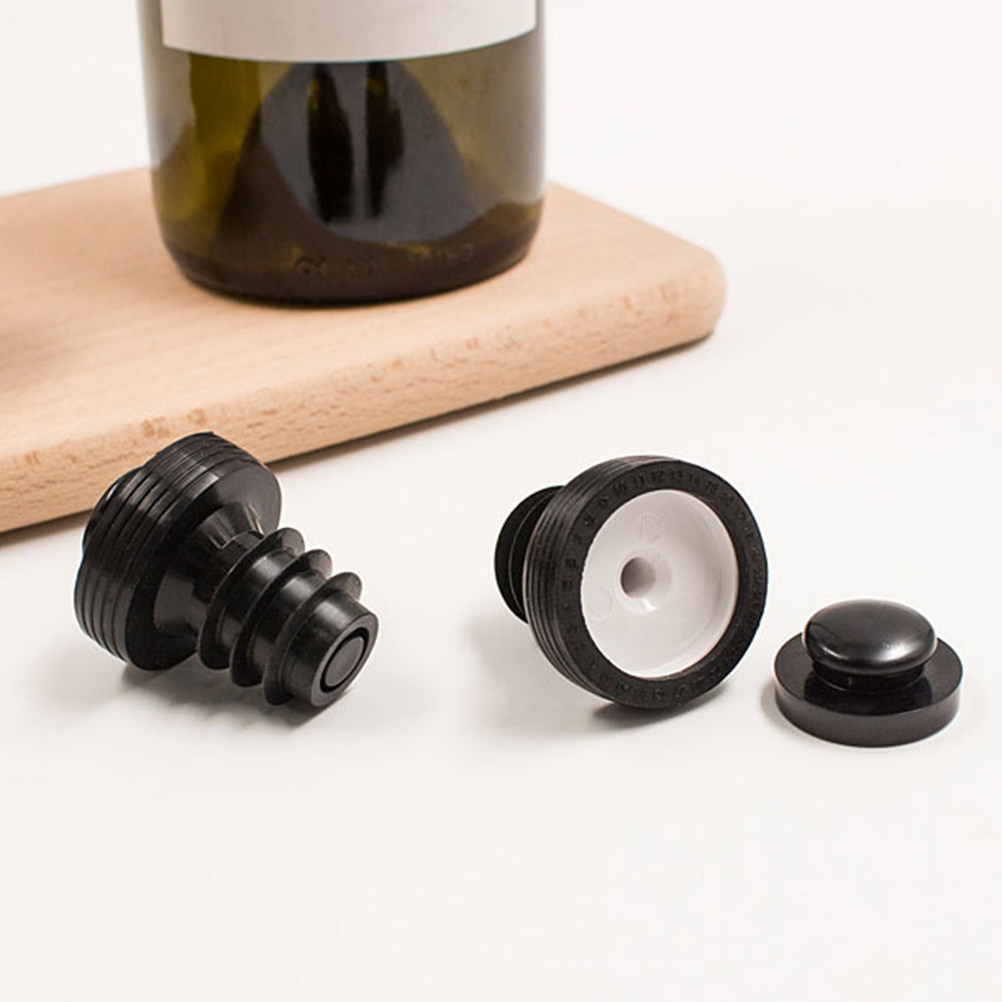 Wine Beer Food - Tampa de Silicone Premium para Garrafas