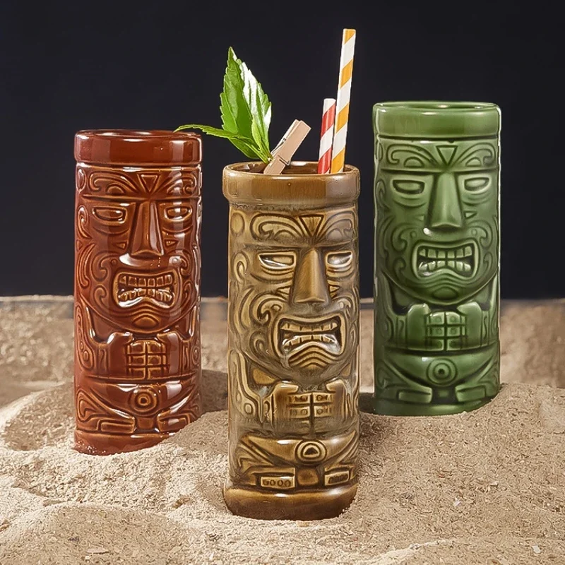 Caneca havaiana tiki, 60 tipos - Wine Beer Type avaliação e preço