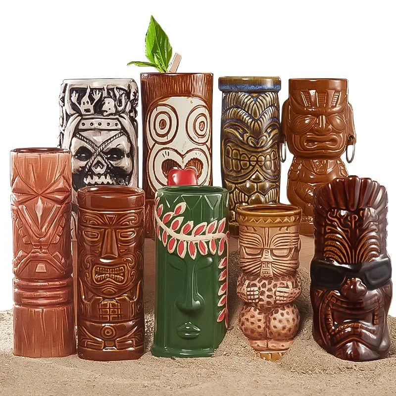 Caneca havaiana tiki, 60 tipos - Wine Beer Type avaliação e preço