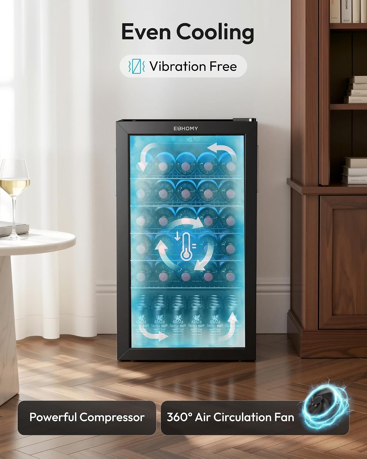Cooler de Bebidas com Porta de - Wine Beer Cooler Fridge avaliação e preço
