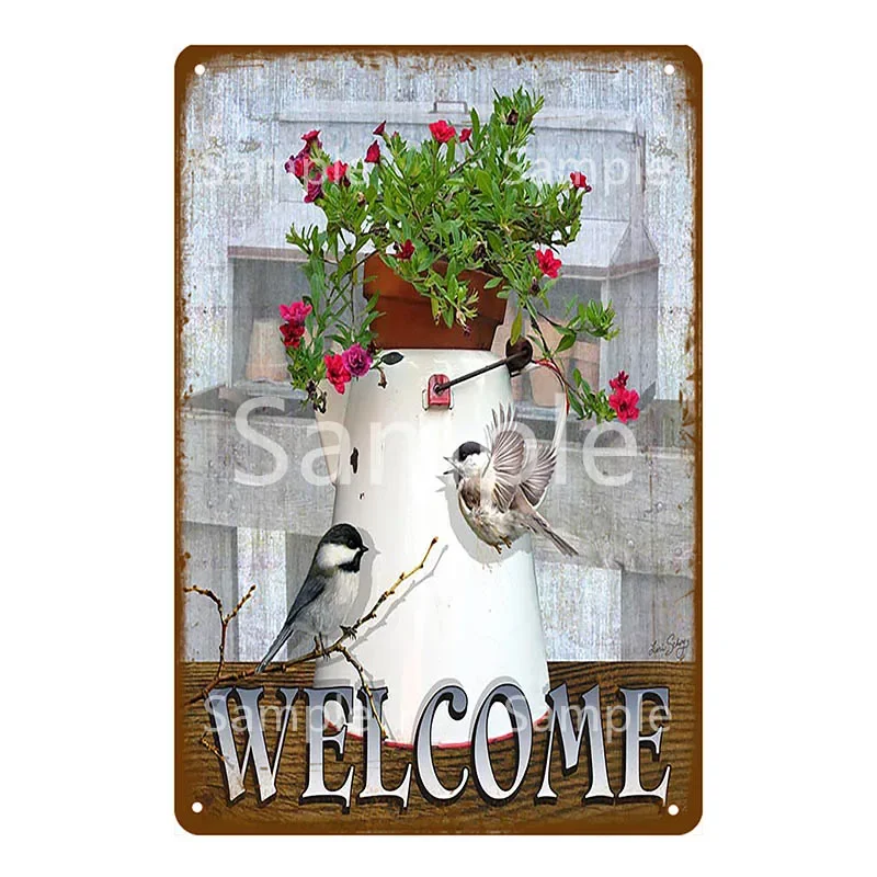 Placa de Metal Decorativa Retr - Wine Beer Garden avaliação e preço