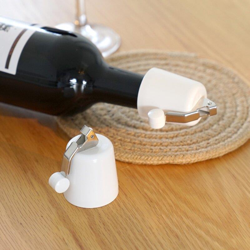Tampa de Garrafa de Vinho em S - Wine Beer Food avaliação e preço
