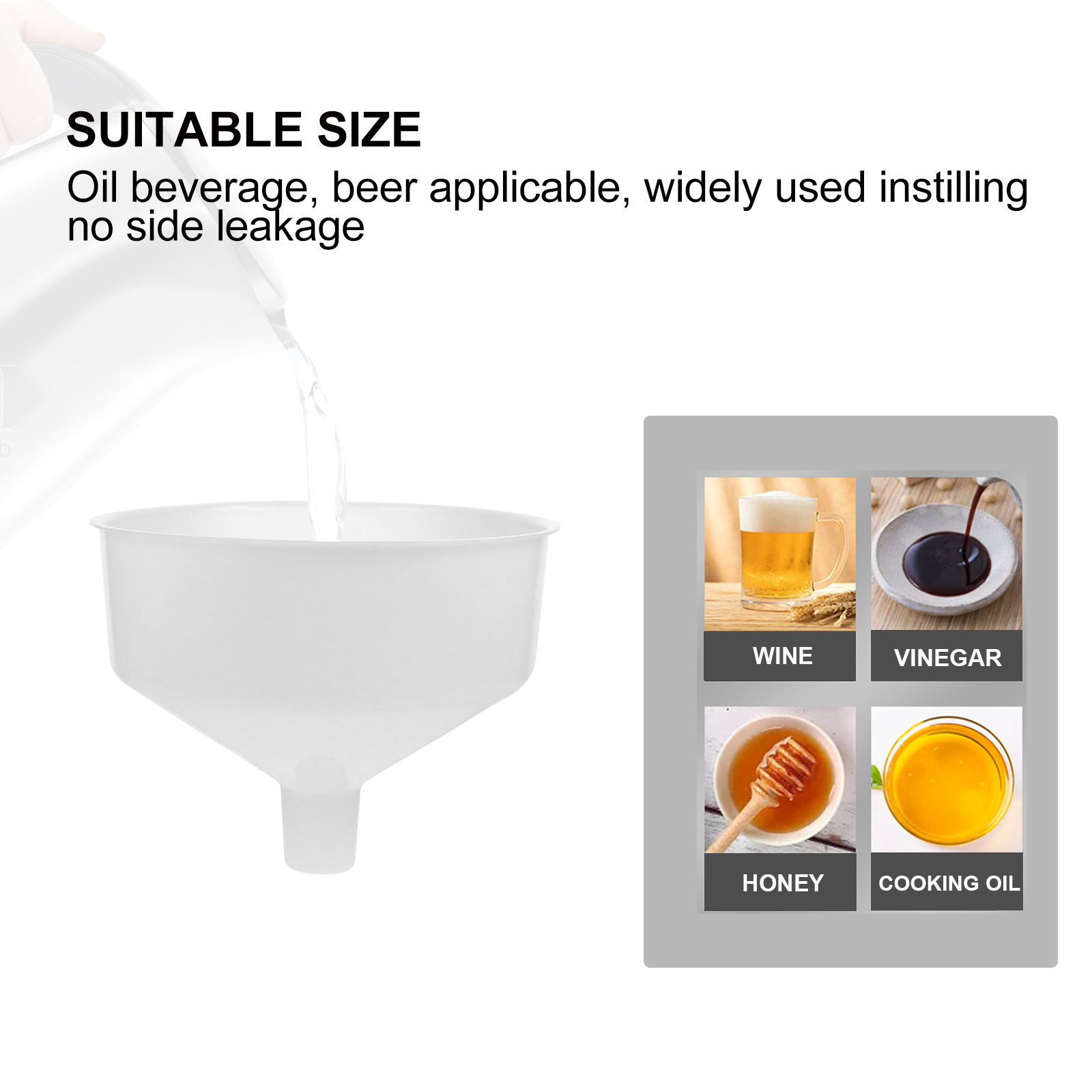 1 Unidade Funil de Plástico Re - Wine Beer Food avaliação e preço