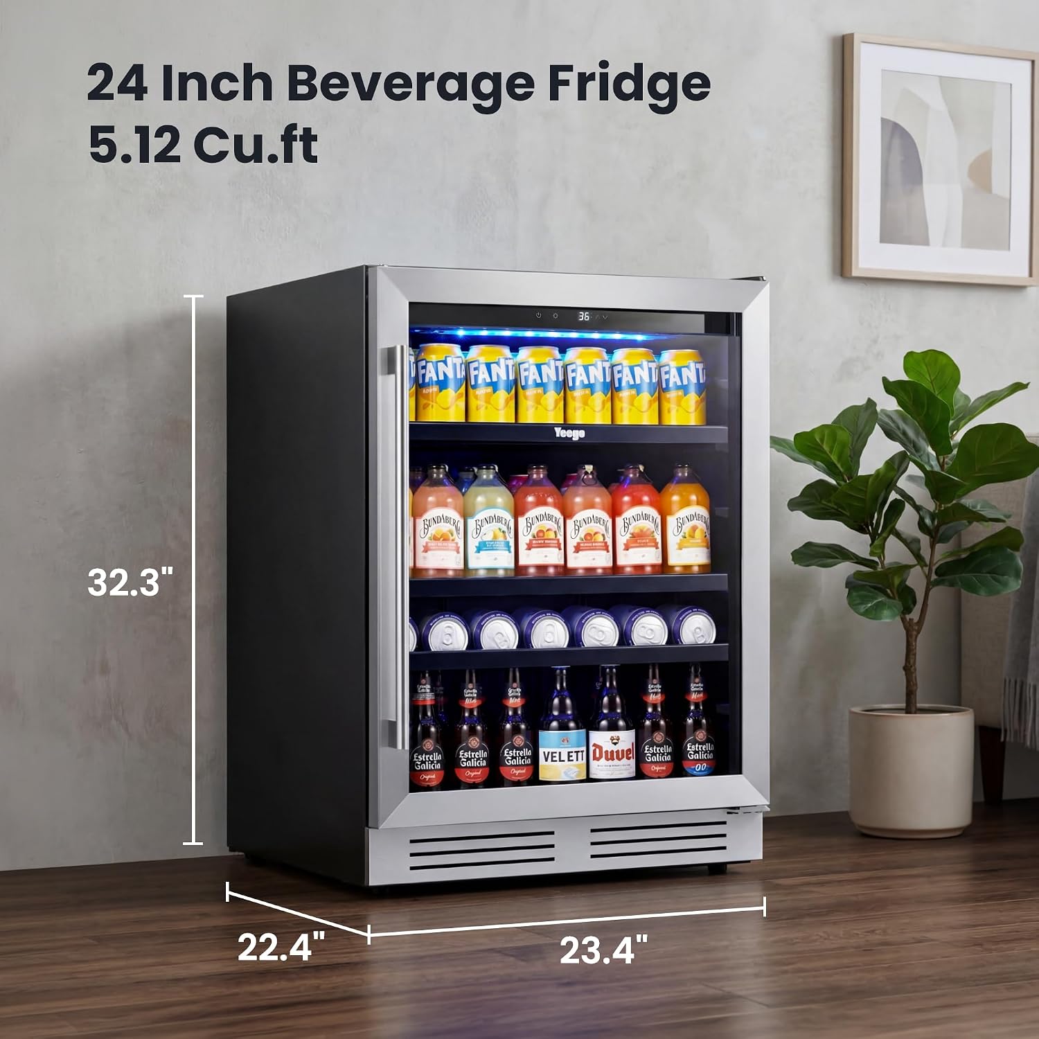 Refrigerador de Bebidas de 24  - Wine Beer Fridge Under Counter avaliação e preço