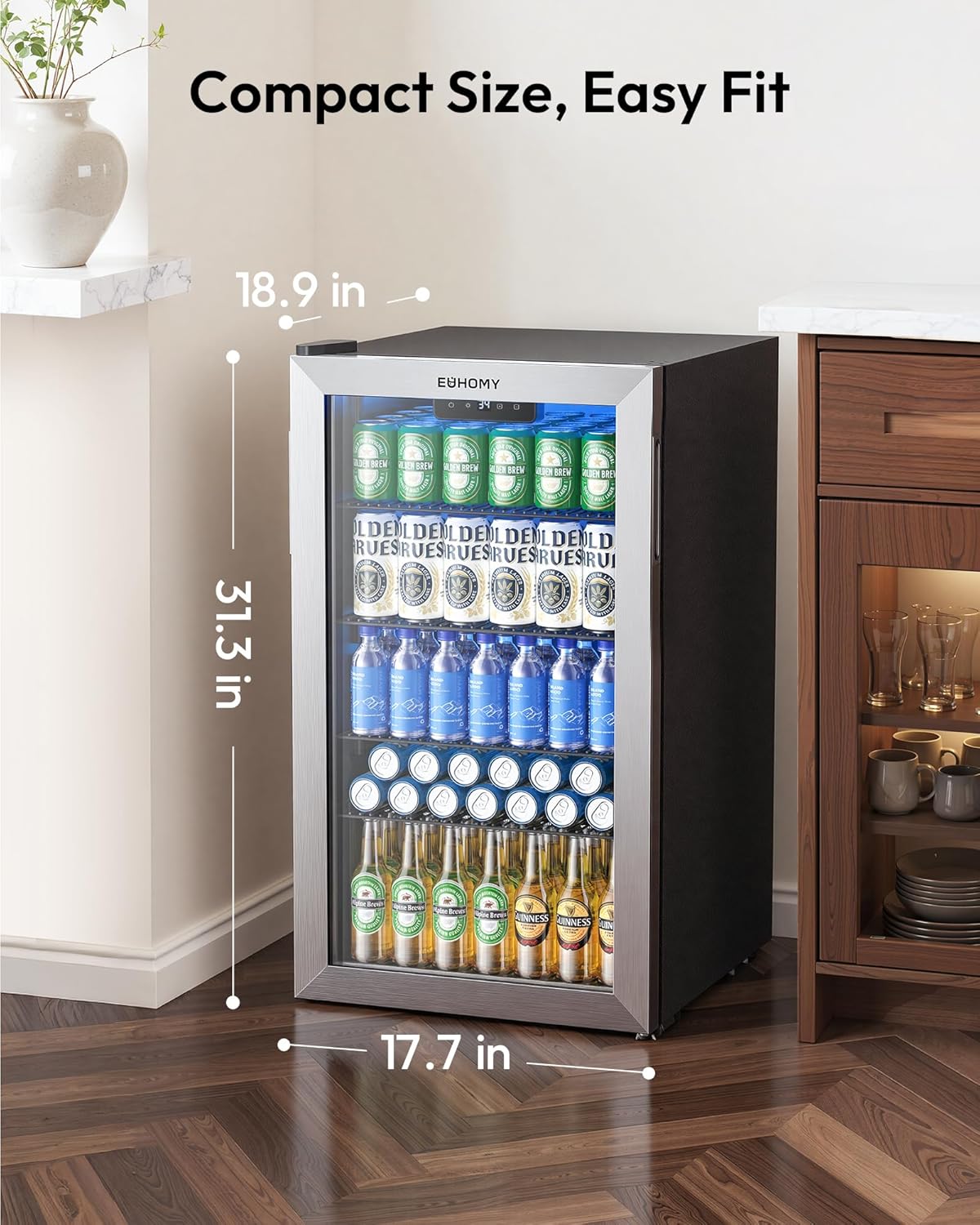 Mini Geladeira para 130 Latas, - Wine Beer Cooler Fridge avaliação e preço
