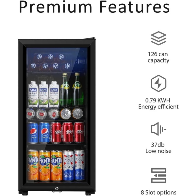 Geladeira para bebidas, mini g - Wine Beer Cooler Fridge avaliação e preço