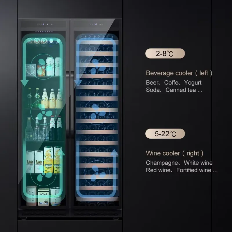 Frigobar Embutido com Duas Por - Wine Beer Cooler Fridge avaliação e preço
