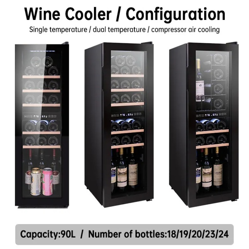 Refrigerador de vidro para sup - Wine Beer Cooler Fridge avaliação e preço