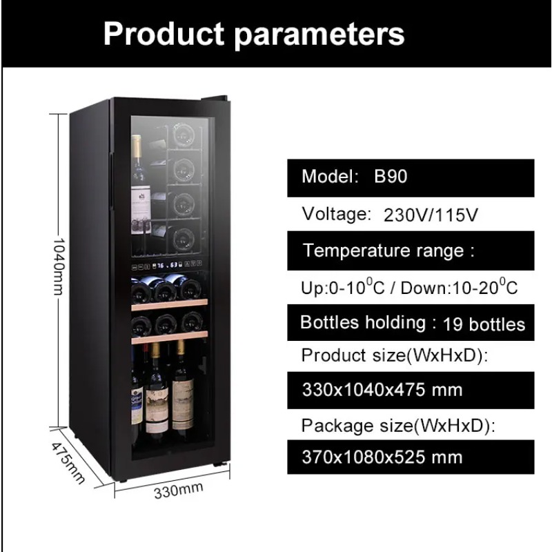Refrigerador de vidro para sup - Wine Beer Cooler Fridge avaliação e preço